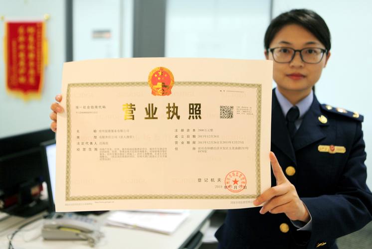 中国公司营业执照正本样本