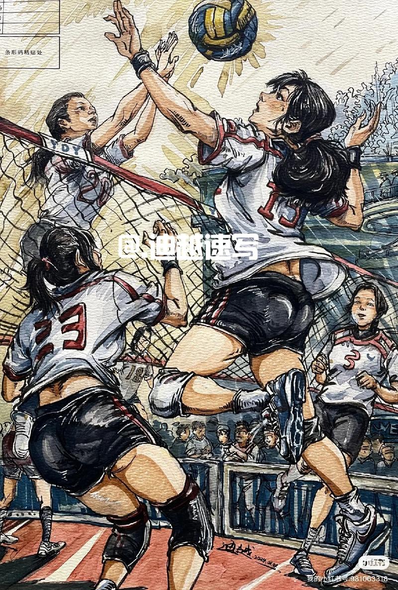 学校体育老师在雨后球场画战术 孩子们围坐