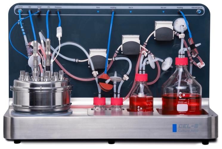 实验室培养可可细胞生物反应器特写