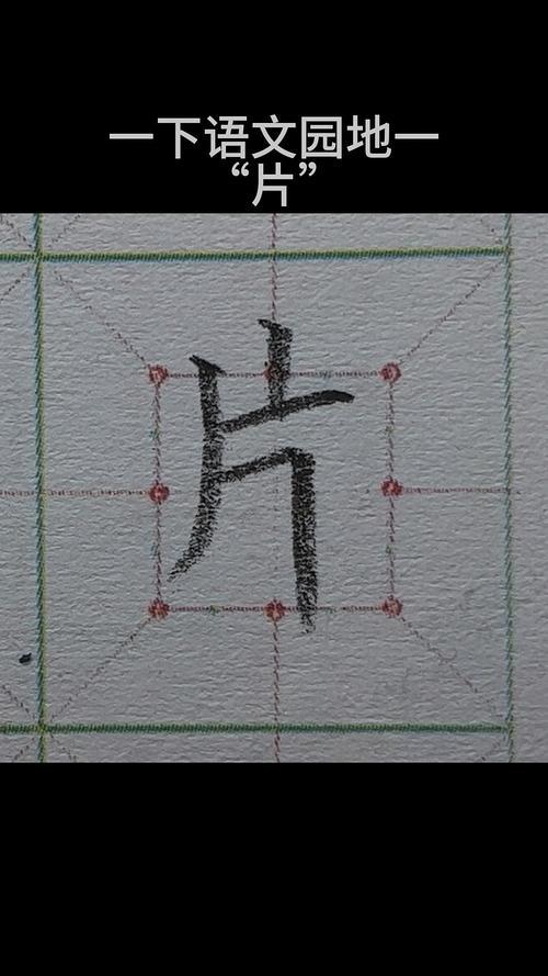 传统楷书片字书写笔顺示范