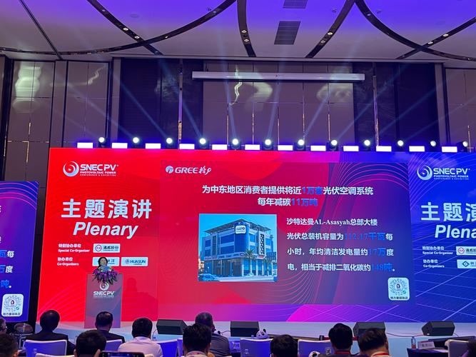 某争议科研成果发布会现场演讲照片