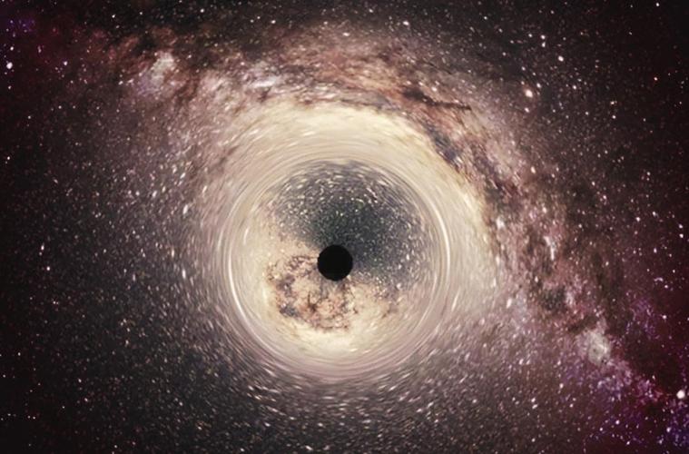 星际穿越黑洞“巨人”视觉效果科学模拟图