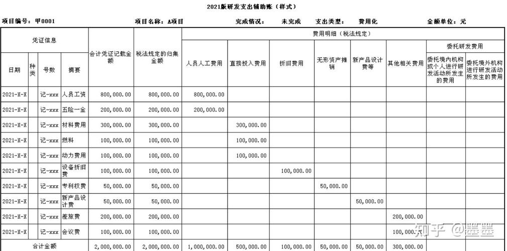 税务人员审核企业研发费用辅助帐场景