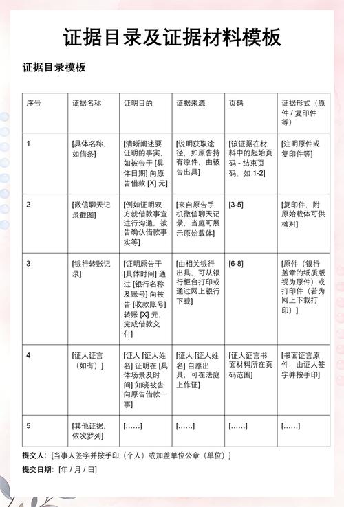 精神损害抚慰金证据材料准备清单示意图