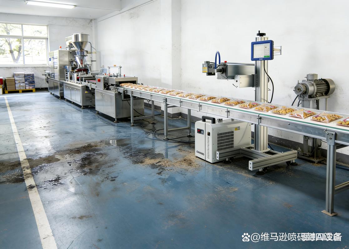 食品包装生产线喷码故障实拍