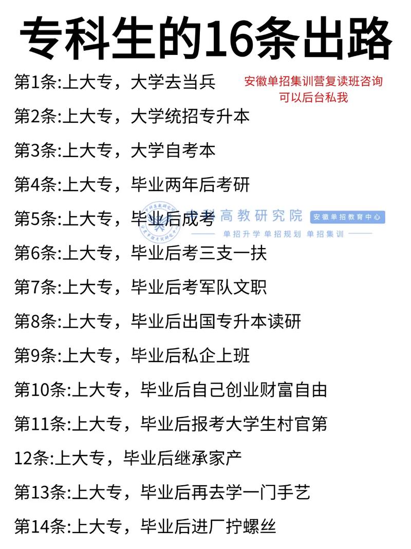 写在最后:专科生的出路,不止一条