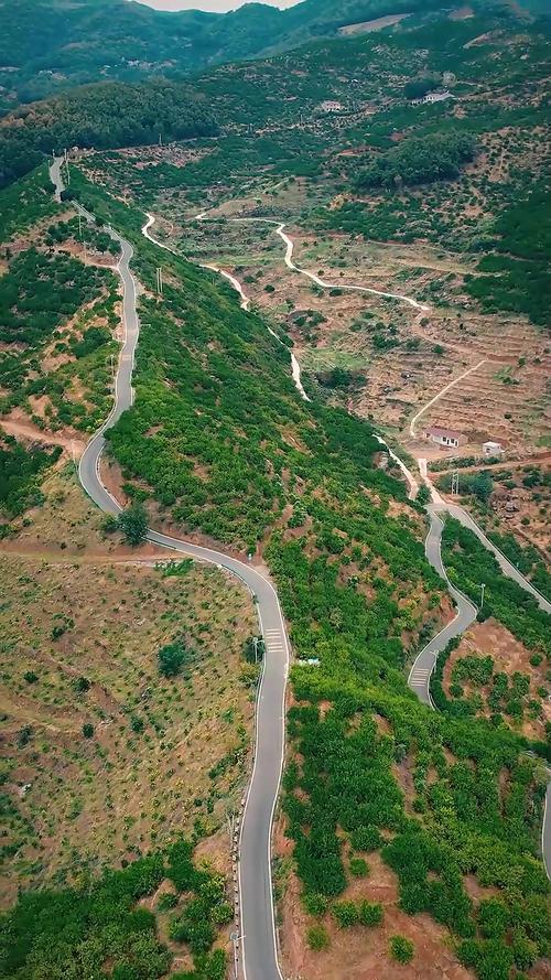 南漳峡口汉江沿岸柑橘园公路