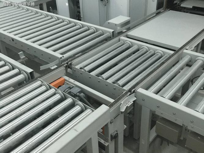 工业自动化生产整组滚筒线实拍