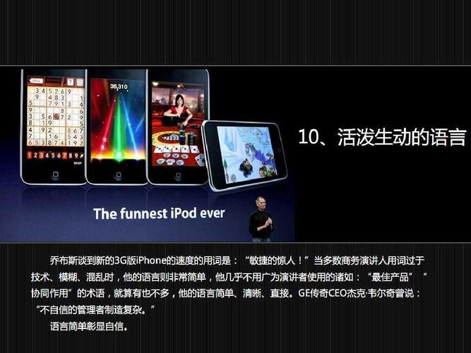 乔布斯发布会PPT单关键词大图风格对比传统文字堆积PPT案例