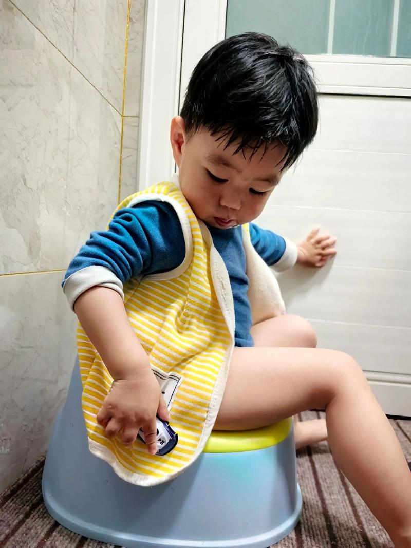幼儿自主坐马桶快乐如厕