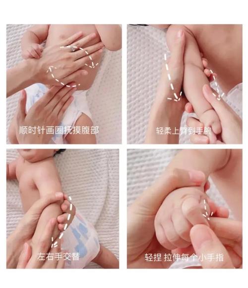 分月龄婴儿亲子抚触动作分解图