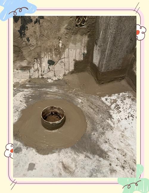 卫生间墙角堵漏王涂抹细节实拍