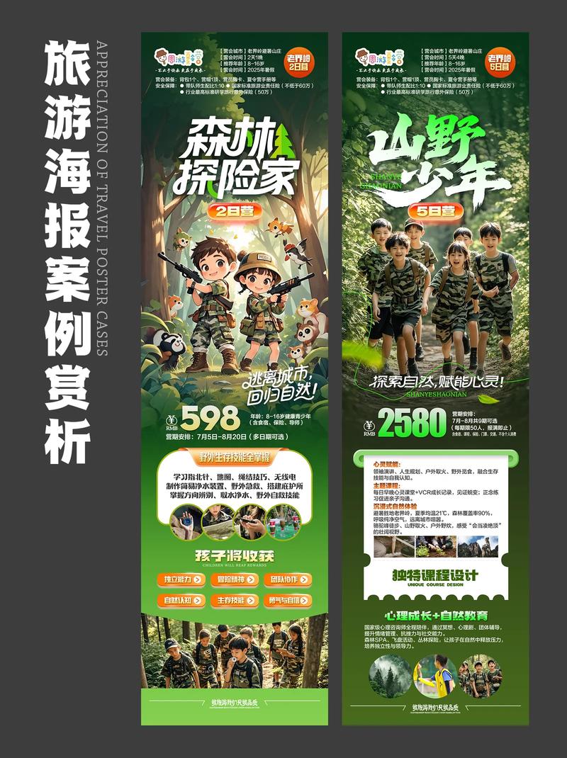 夏令营宣传单陷阱对比图
