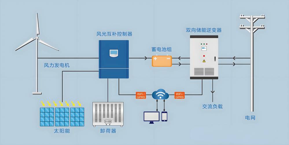 电力系统储能调频示意图