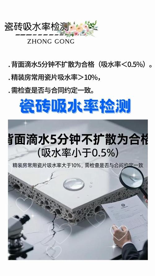 瓷砖选购吸水率测试