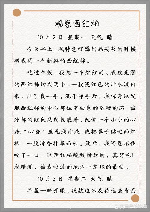 幼儿园儿童蜡笔书写带感叹号观察日记
