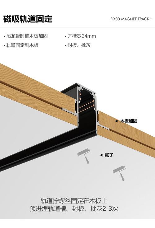 磁吸轨道灯轨道截面导电条对比图