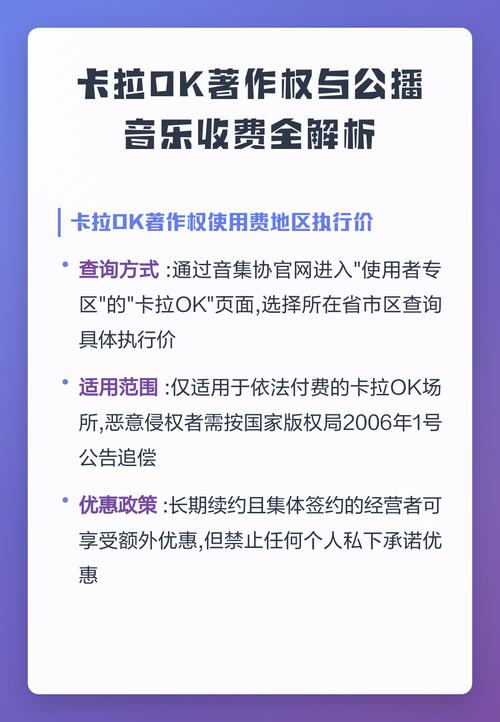 著作权集体管理组织音乐收费公示表