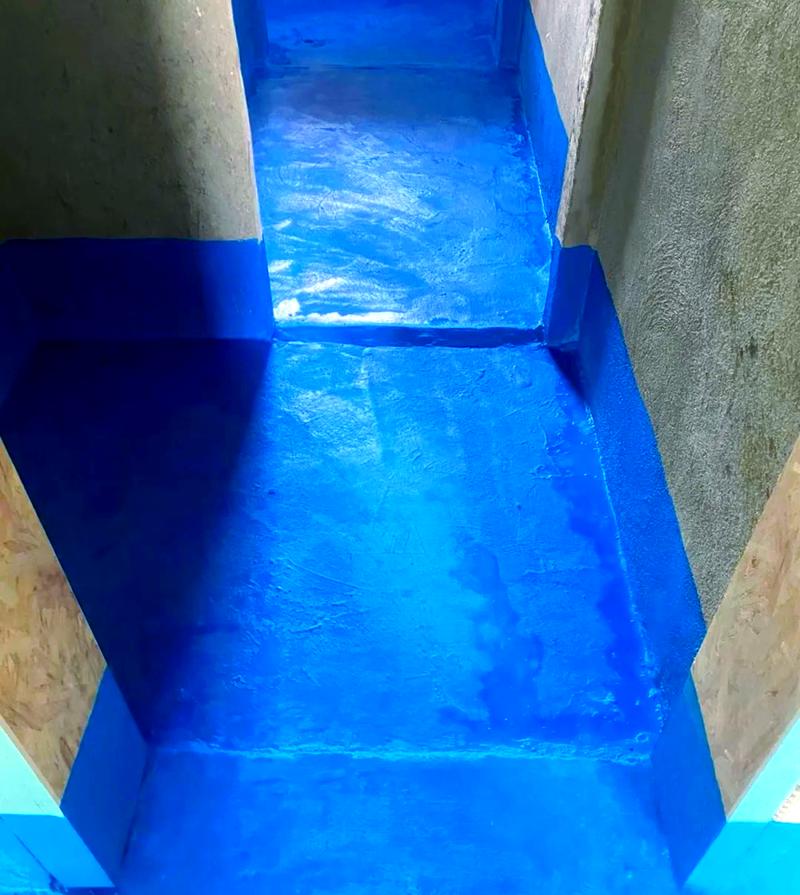 加了触变剂的防水涂料墙面施工效果图