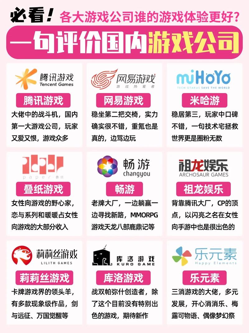 市场上有哪些玩家？不排名，只聊特点