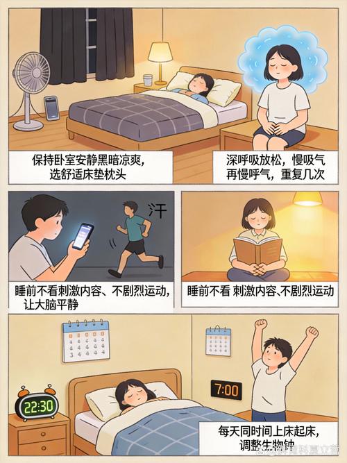 卧室温湿度适宜入睡环境示意图
