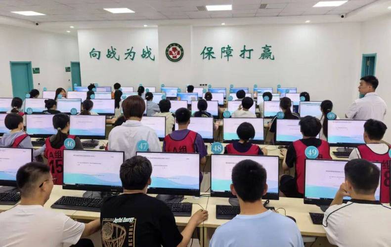 军校招生心理检测机考现场图