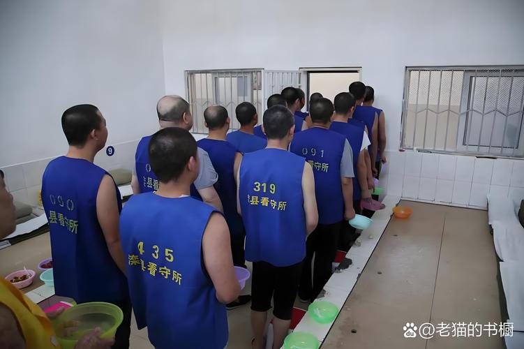 犯罪嫌疑人被送入看守所场景