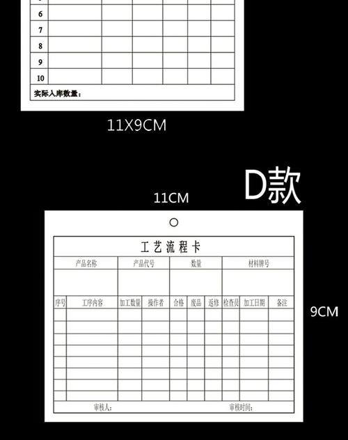 机械加工工序流转卡关键尺寸标识示意图