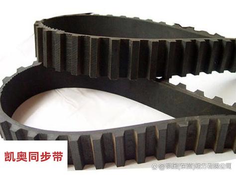 磨损跳齿的工业同步带拆解图