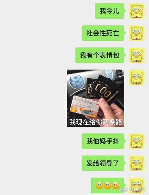 远程办公企业微信私发擦边表情包聊天截图