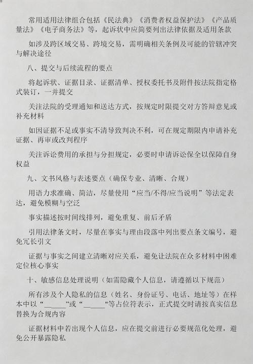 消费维权证据收集清单手写图