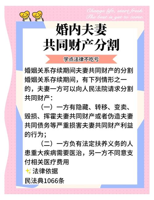 夫妻共同财产与遗产分割法律图解