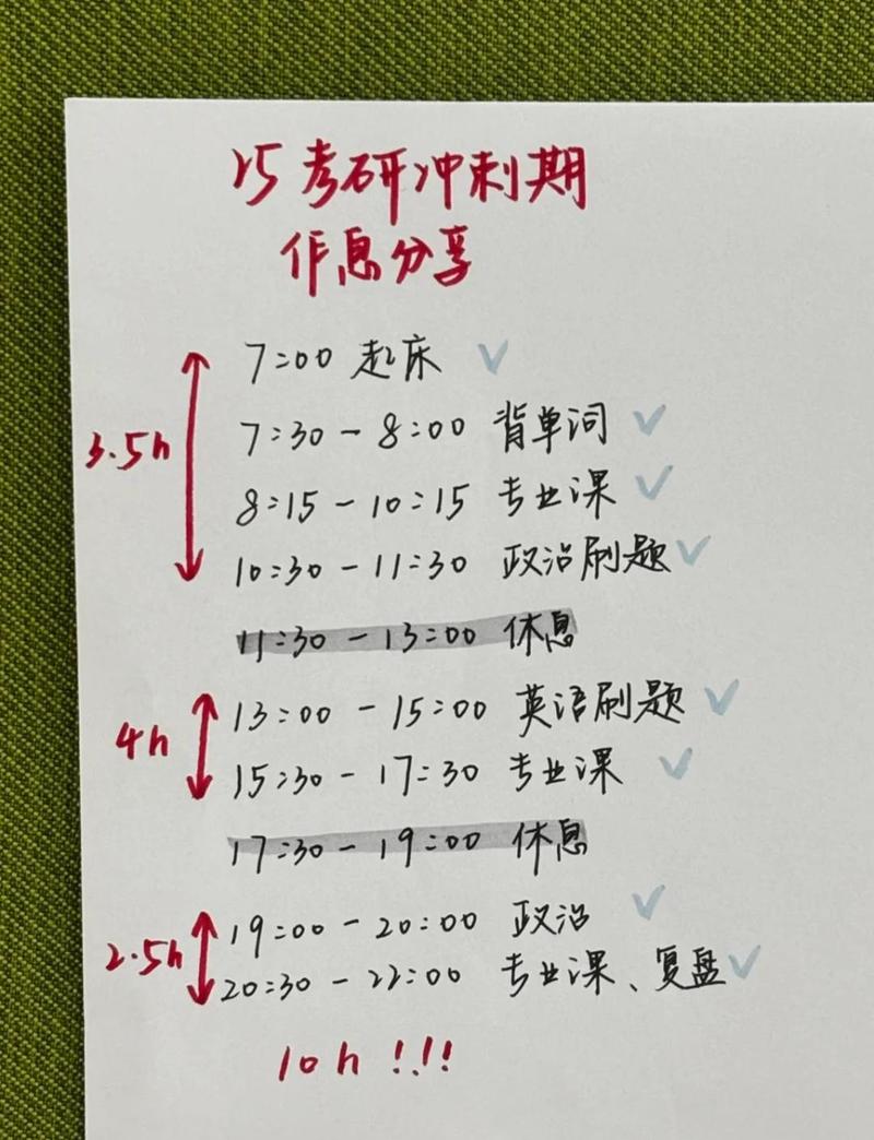 留足缓冲空间，才是能坚持到底的备考规划