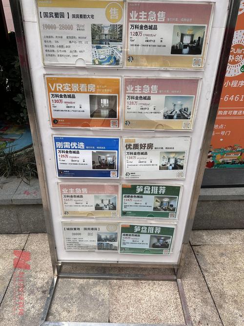 二手房交易现场中介出示房源信息板