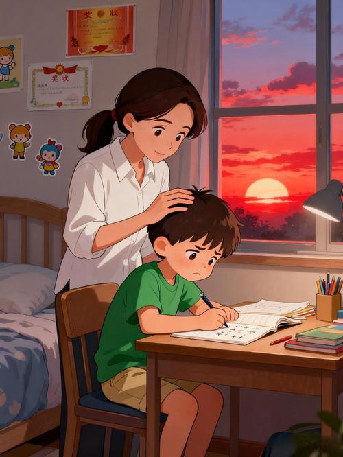 孩子抱着iPad看动画片的场景
