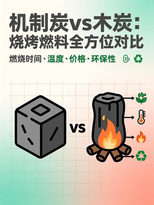 果木炭与机制炭燃烧温度对比图
