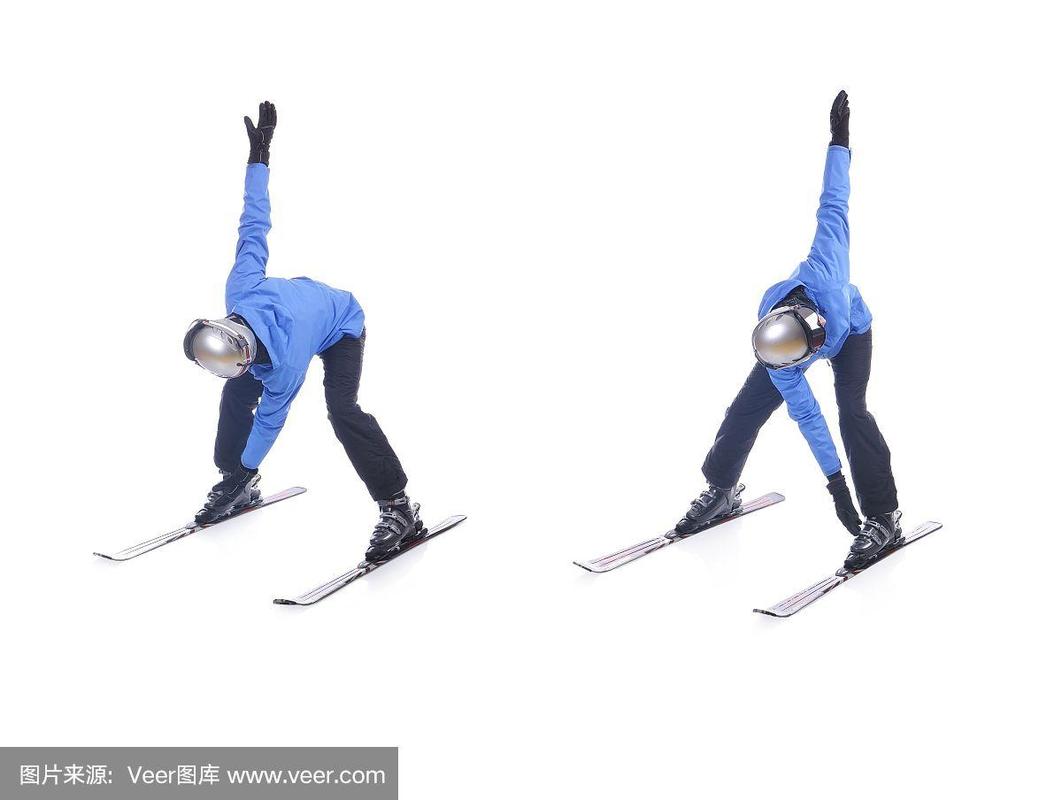滑雪前热身动作示意图