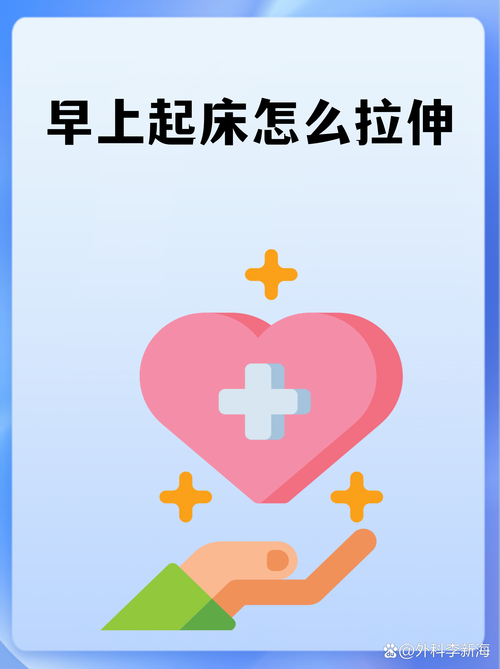 晨起床上关节预热动作示意图