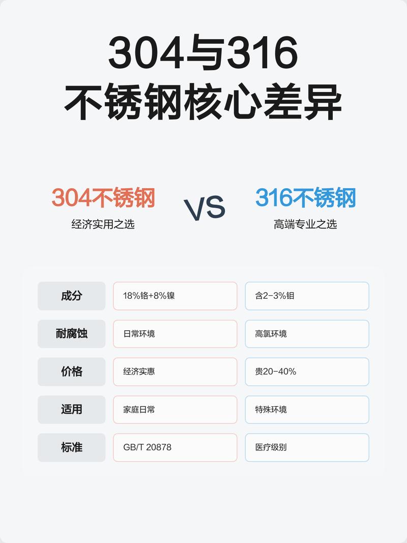 食品车间内不锈钢管道316L与304材质对比特写