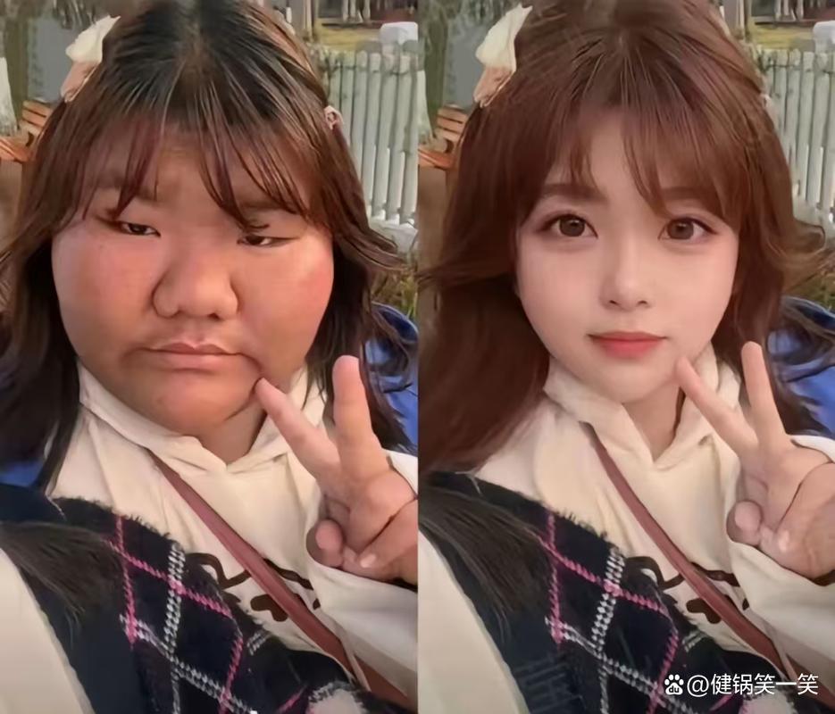 同一照片套用不同网红滤镜对比图