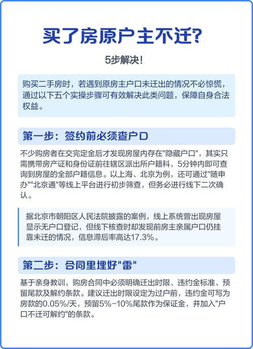 真撞上原房主不迁户口，这两个办法最管用