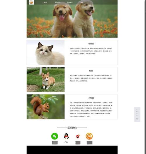 宠物类网站正文内链指向相关内容的页面截图