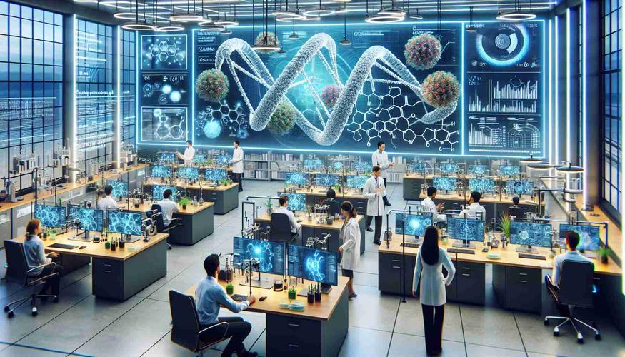 实验室科学家使用AI预测蛋白质结果进行实验验证场景