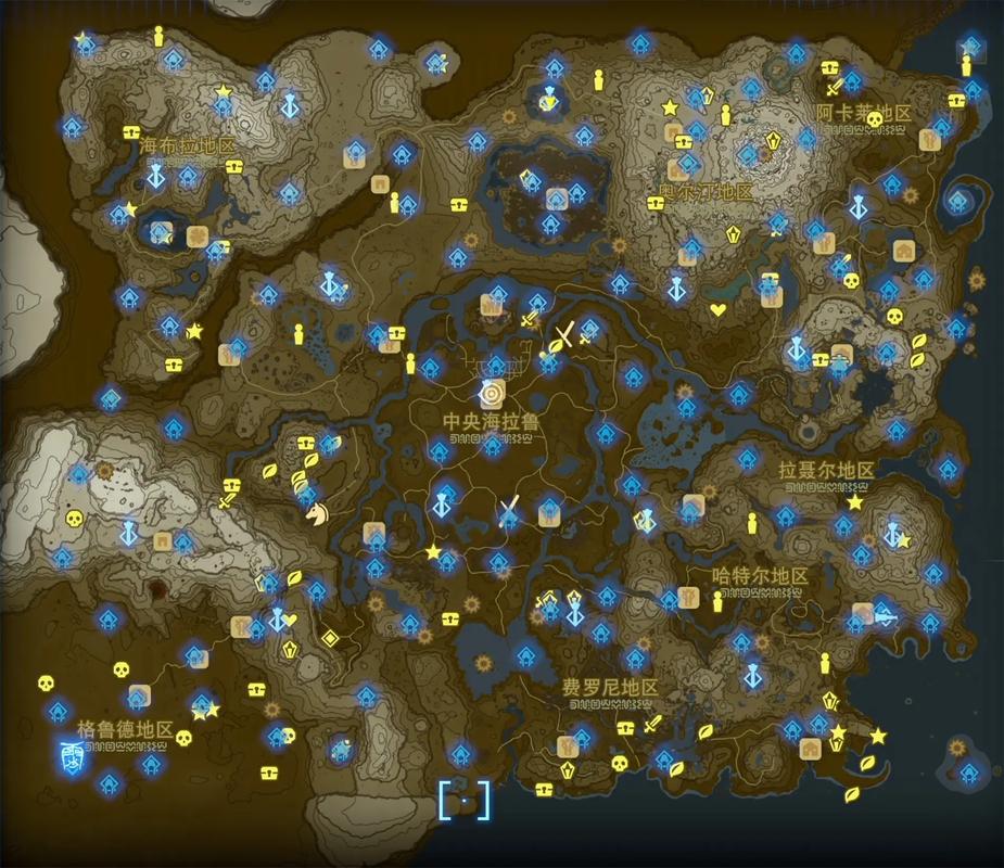 塞尔达旷野之息地图传送点开启界面