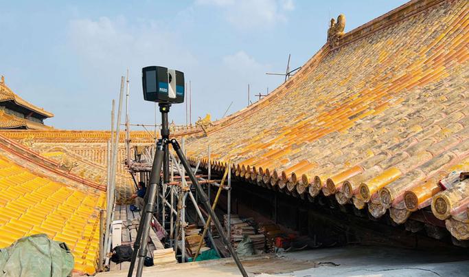 激光雷达扫描故宫古建筑三维建模成品图