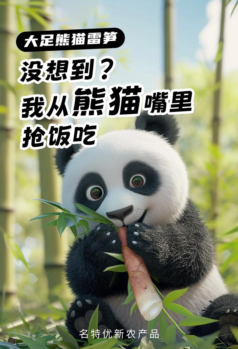 大熊猫夺笋表情包网络热梗传播实例