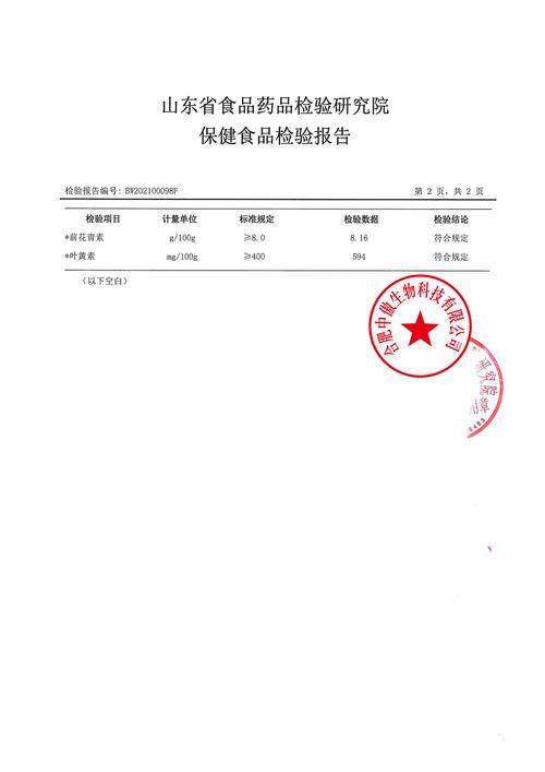 生物医药申报合规检验检测报告样本