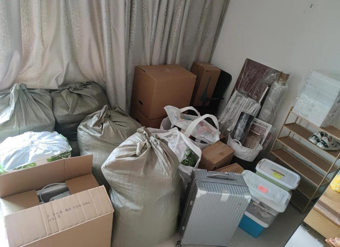 搬家物品按易碎/耐摔/重量分类摆放实拍