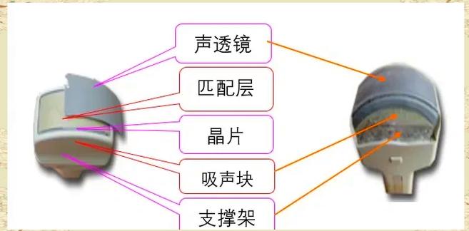 超声探头多层匹配层剖面结构电镜图