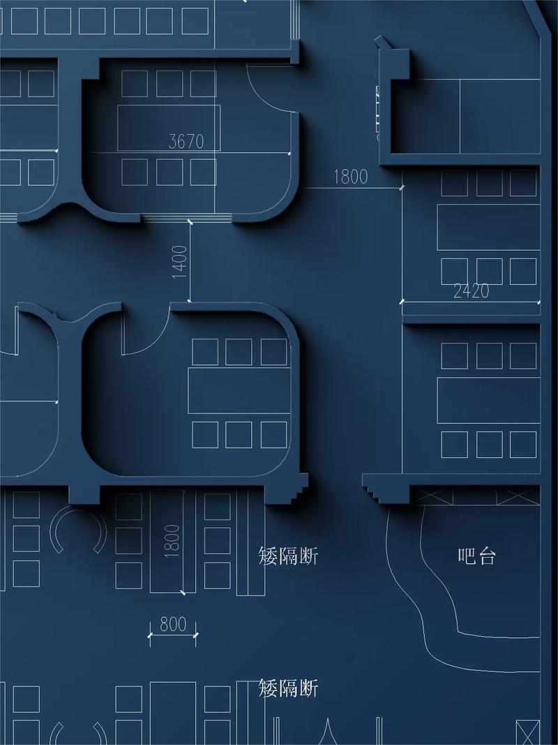 连锁餐饮门店前置仓改造动线图